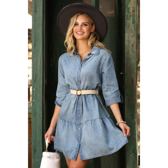 Calling Cowgirls Denim Dress - Picture 3 of 7